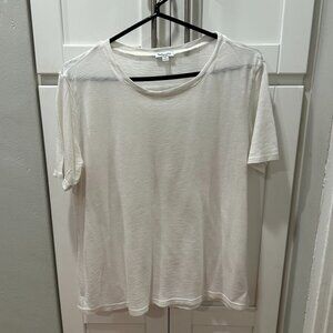 Splendid Zoe Slub Crew Neck Tee in White - XS